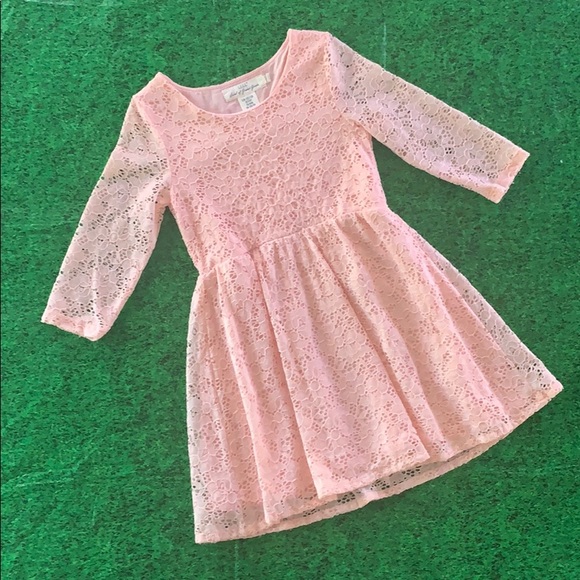H&M | Dresses | Hm Pink Lace Dress 68y | Poshmark